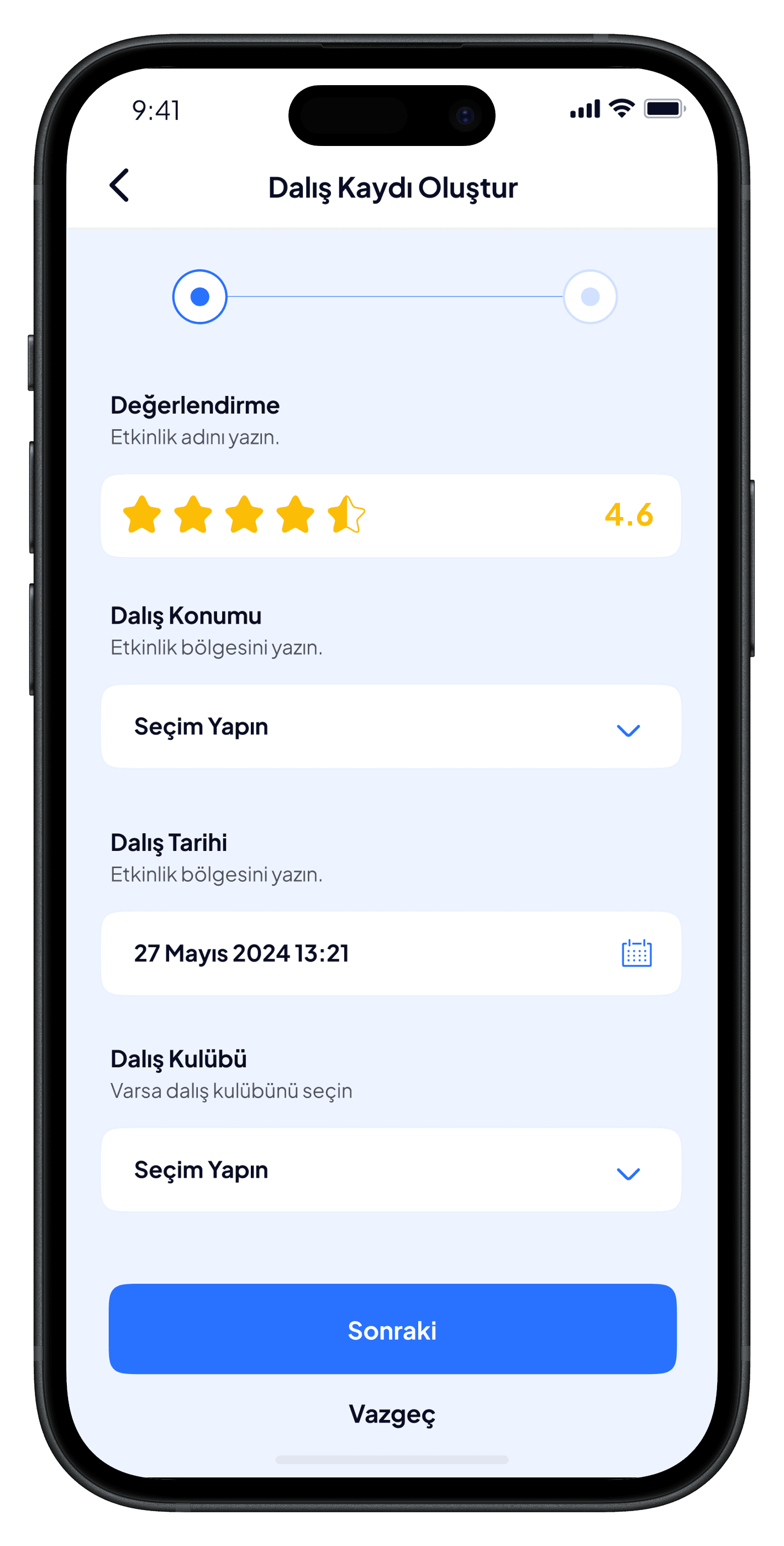 Scuba Diving Mobile App — 7