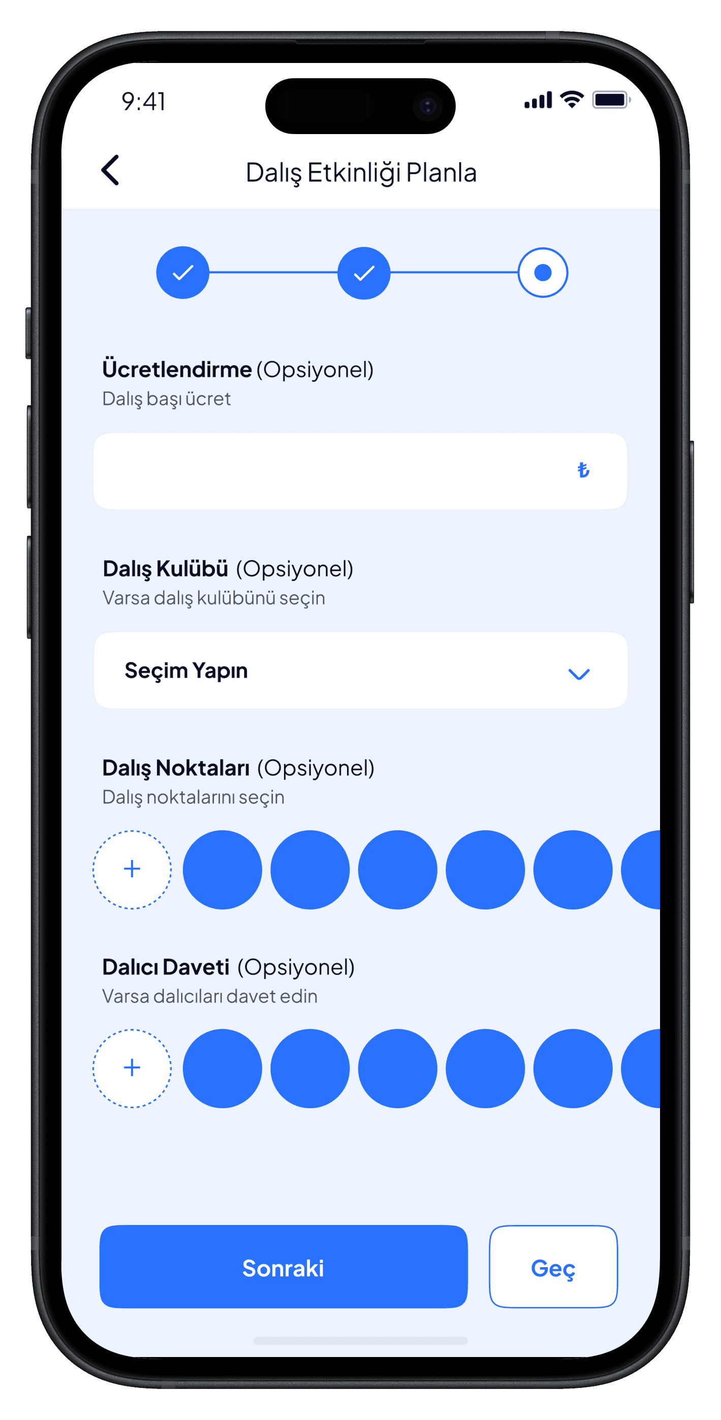 Scuba Diving Mobile App — 9