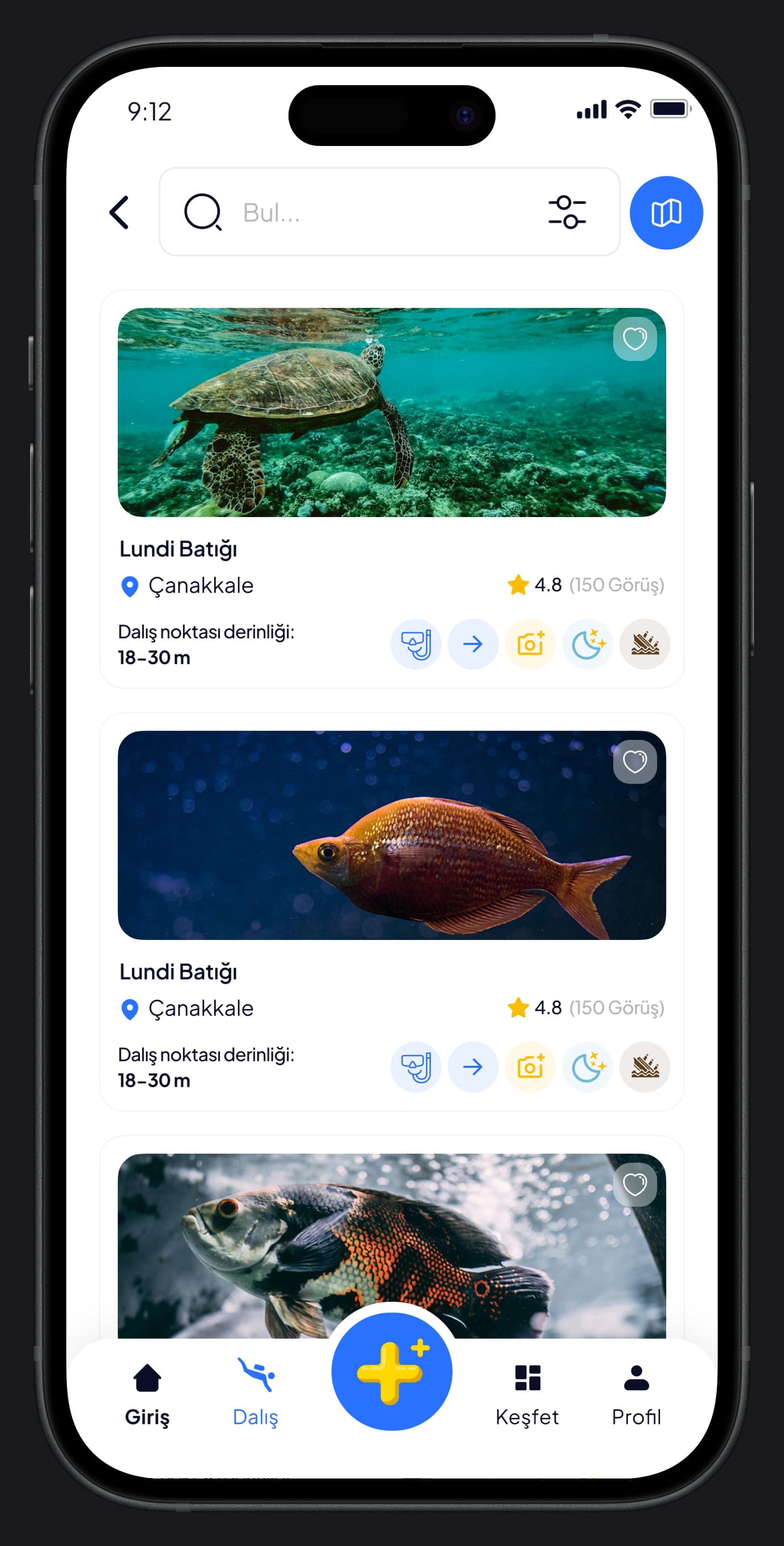 Scuba Diving Mobile App — 30