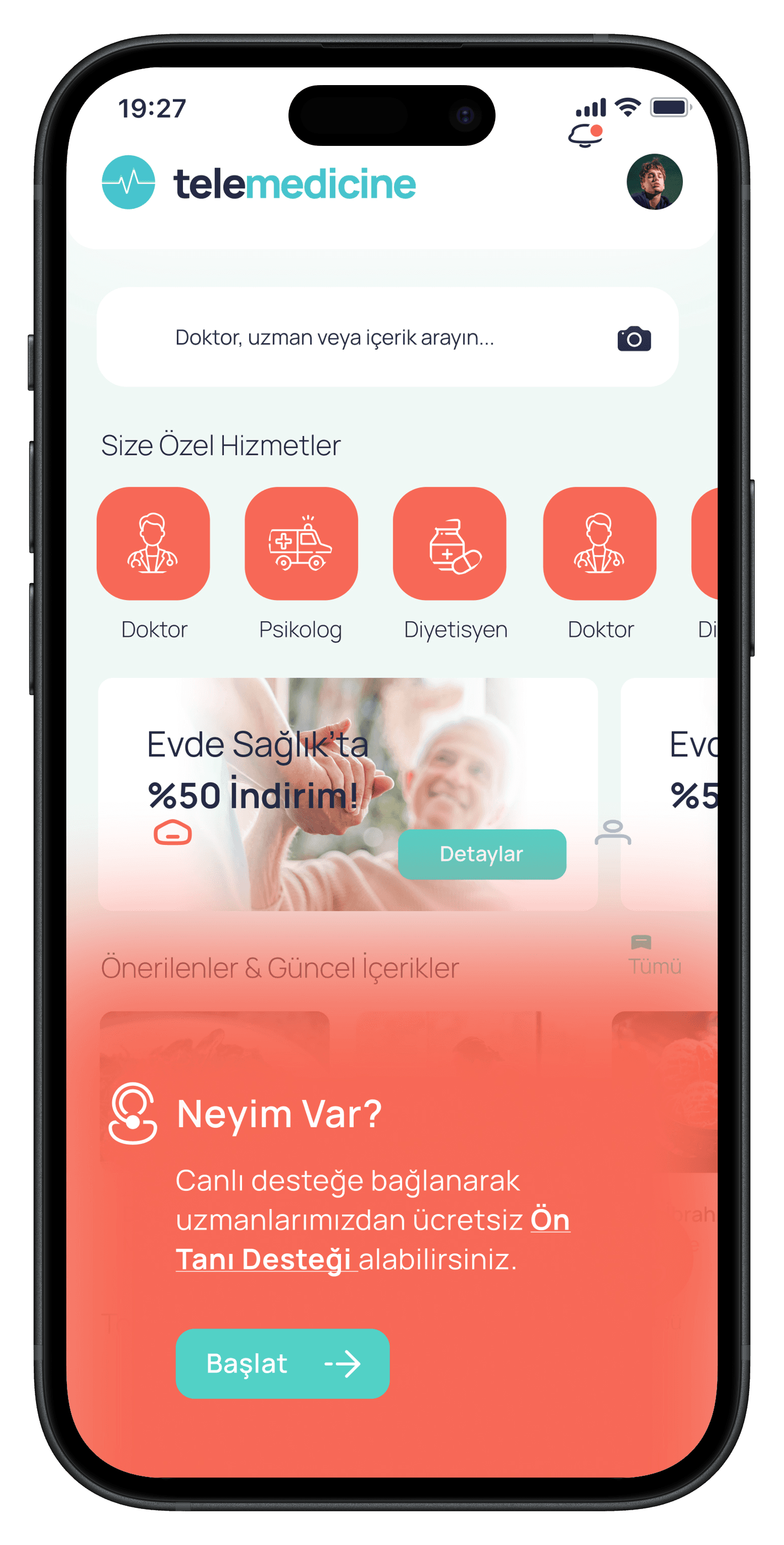 Health Mobile App — project detail 4, Selçuk Aker