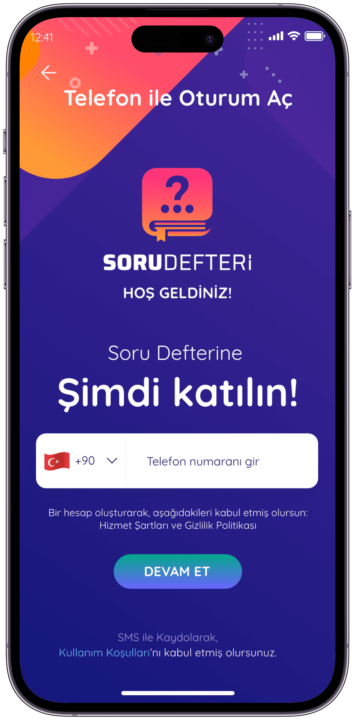 Soru Defteri Q&A App — 5