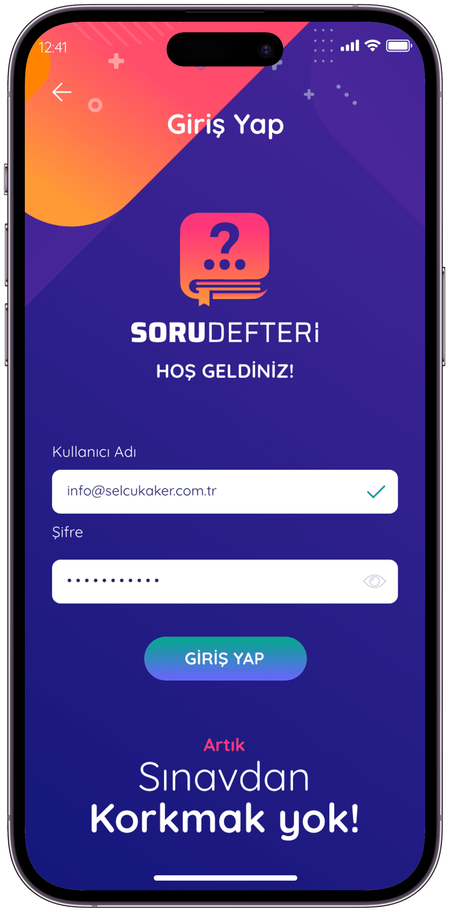 Soru Defteri Q&A App — 7