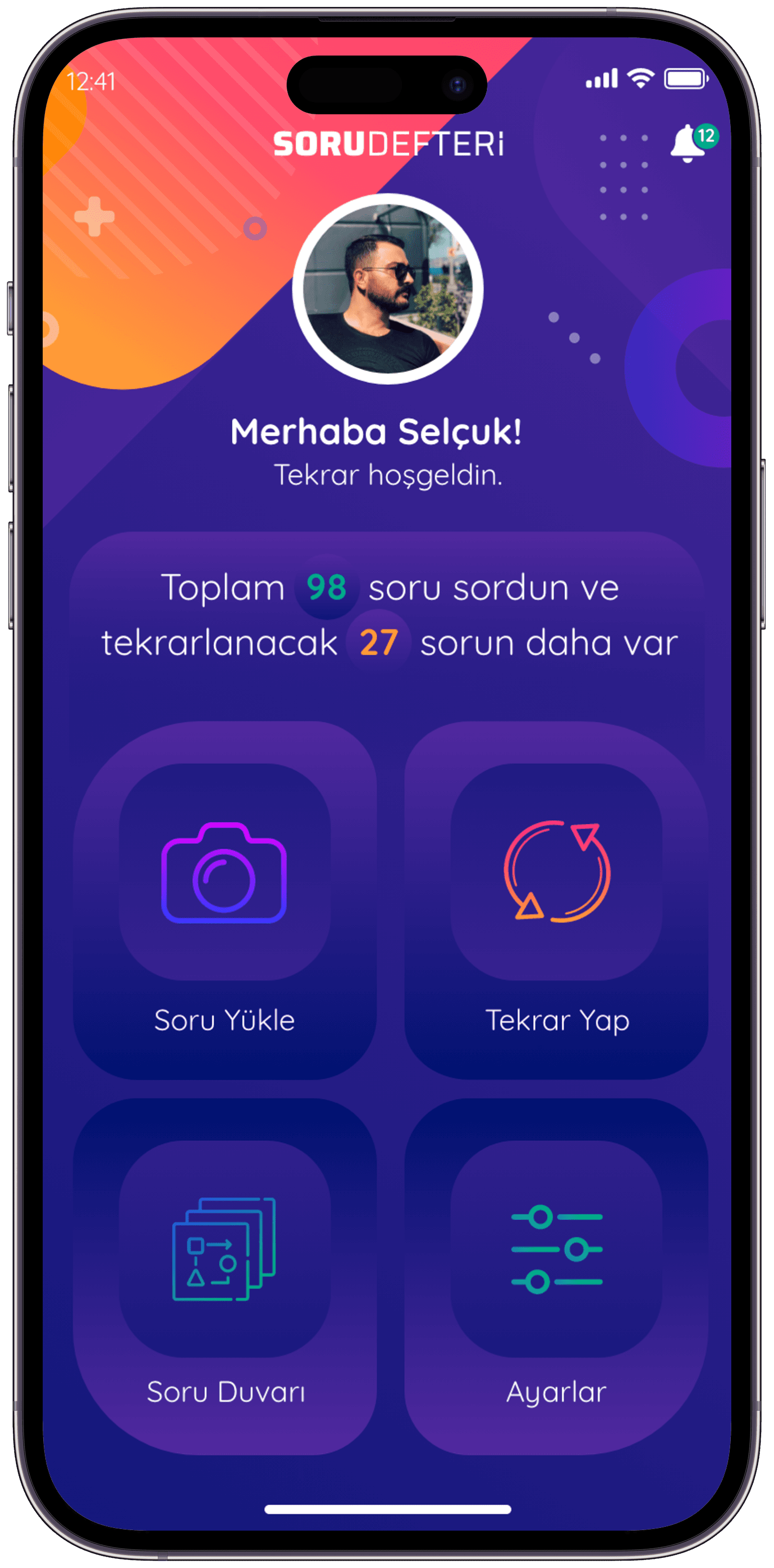 Soru Defteri Q&A App — 9