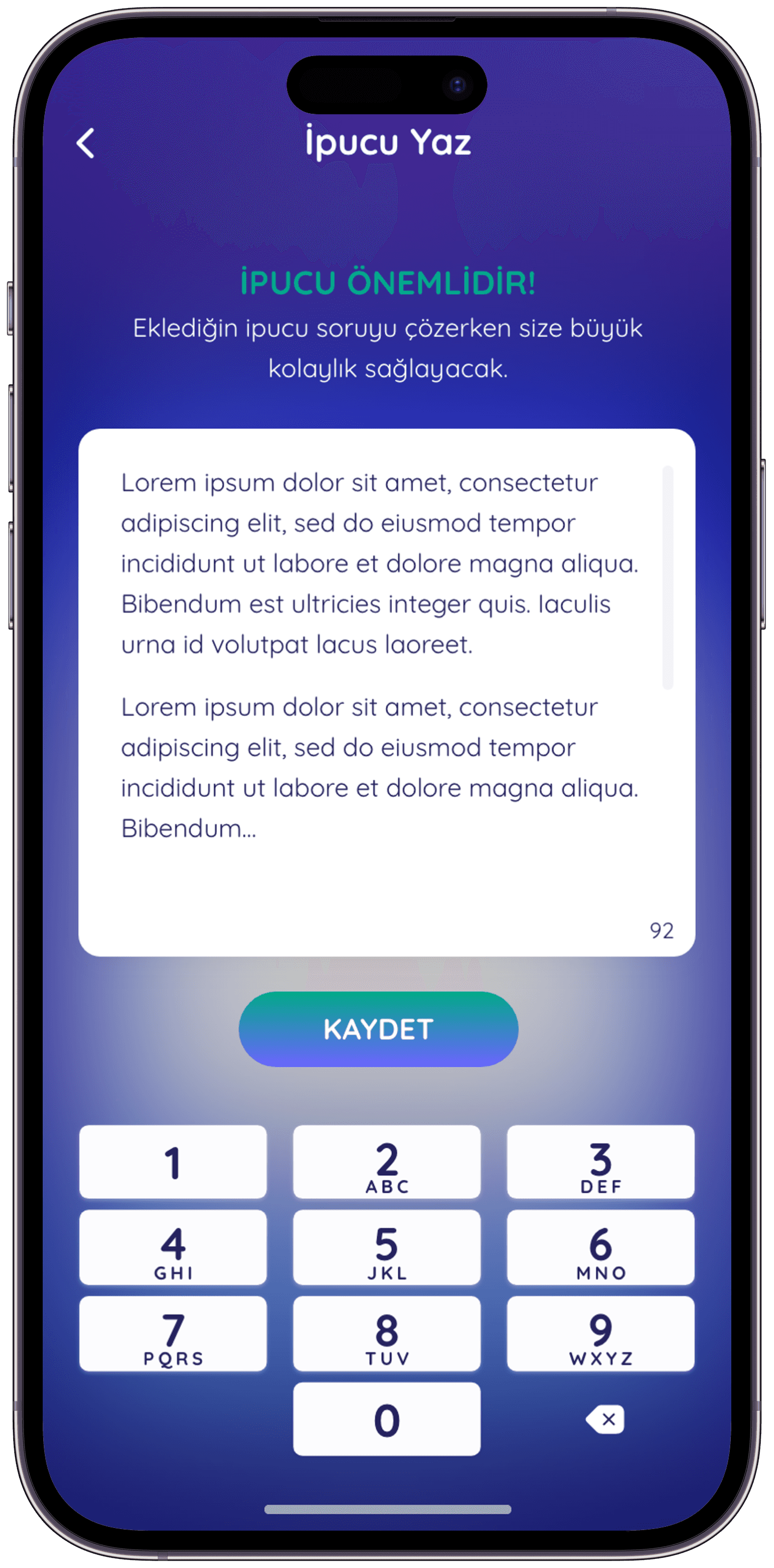 Soru Defteri Q&A App — 19