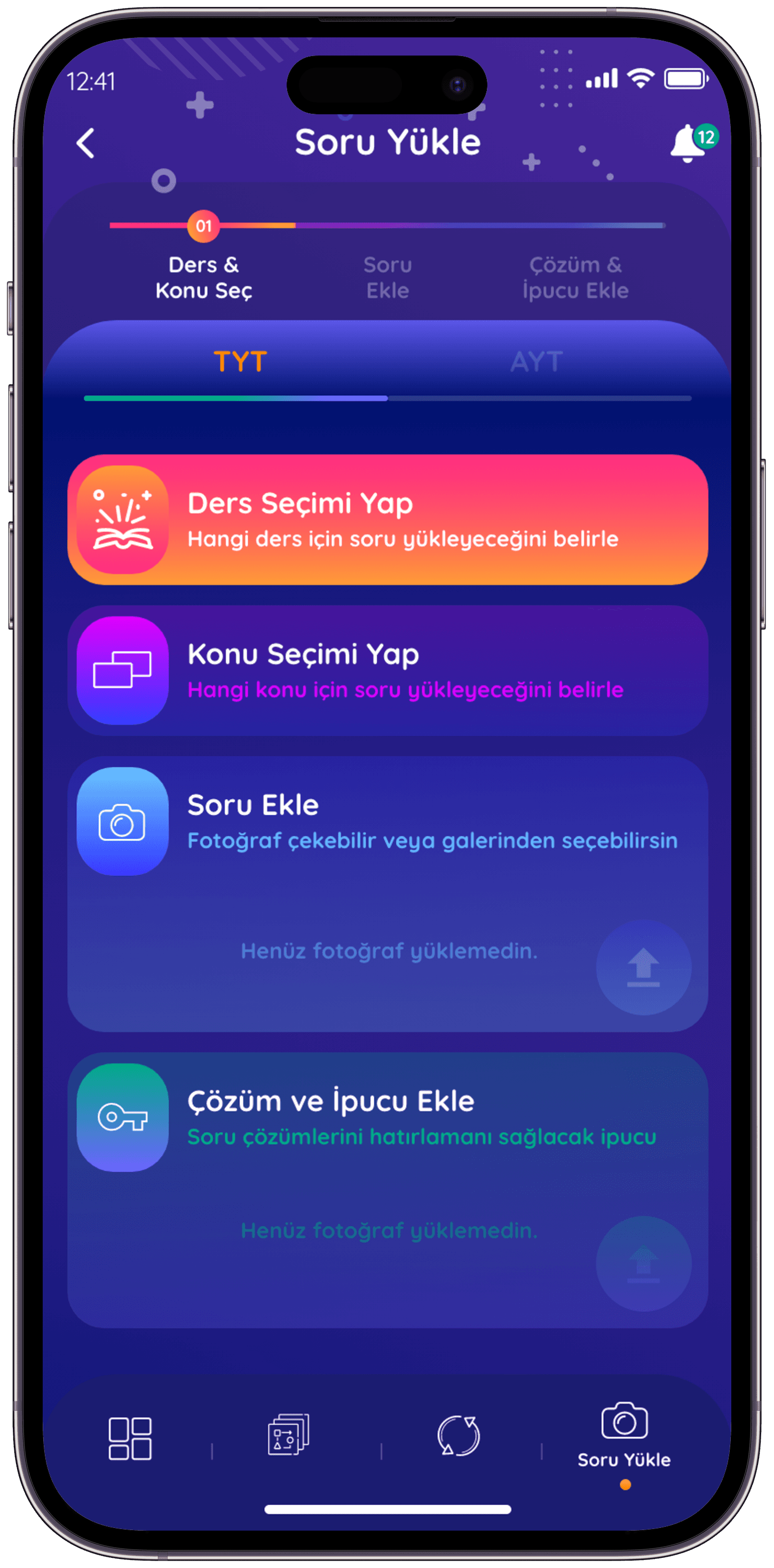 Soru Defteri Q&A App — 24