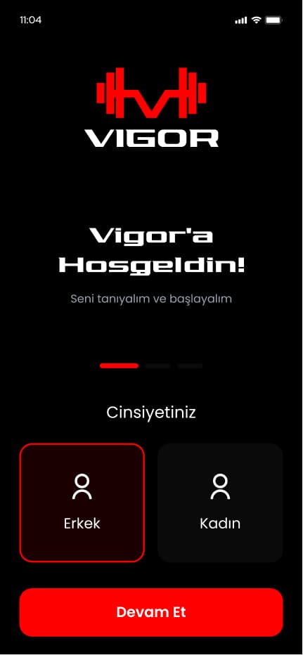 Vigor Gym App — Mobil Uygulama tasarımı, detay 5, Selçuk Aker
