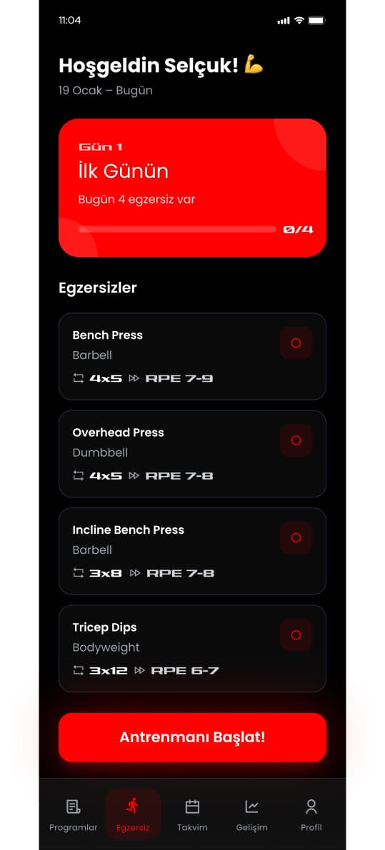 Vigor Gym App — Mobil Uygulama tasarımı, detay 10, Selçuk Aker