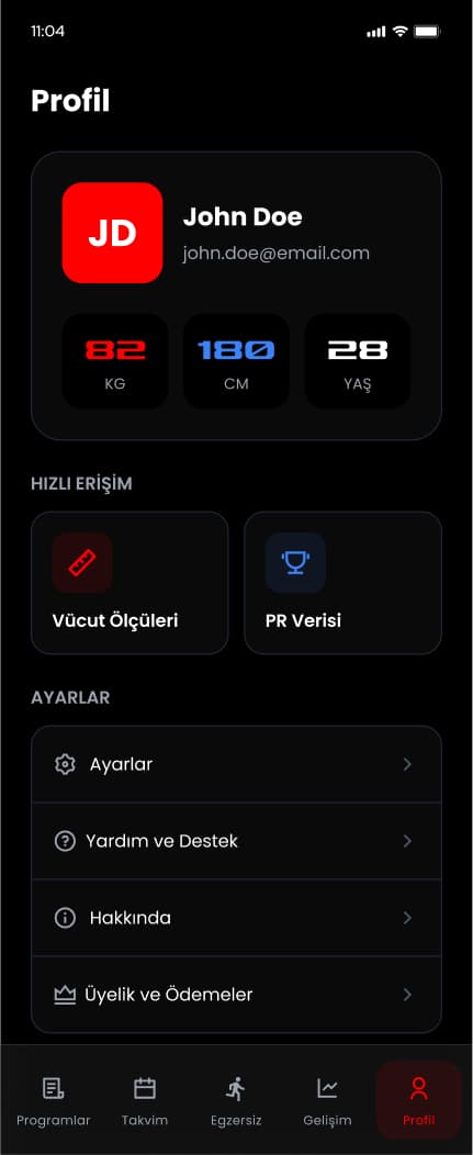 Vigor Gym App — Mobil Uygulama tasarımı, detay 19, Selçuk Aker