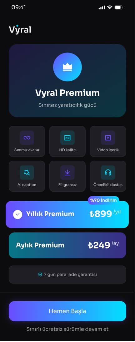 Vyral App — Mobil Uygulama tasarımı, detay 12, Selçuk Aker