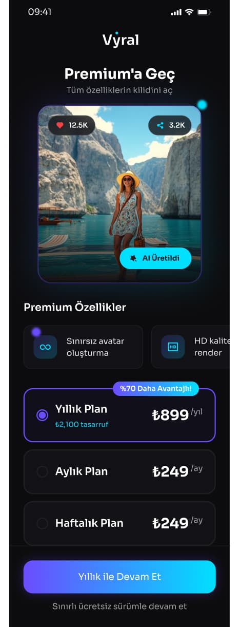 Vyral App — Mobil Uygulama tasarımı, detay 13, Selçuk Aker