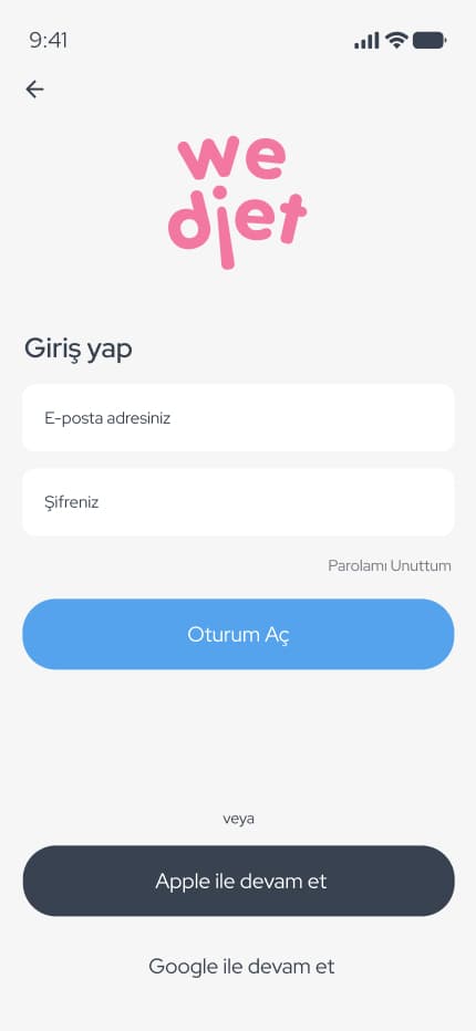 WeDiet — Mobil Uygulama tasarımı, detay 23, Selçuk Aker