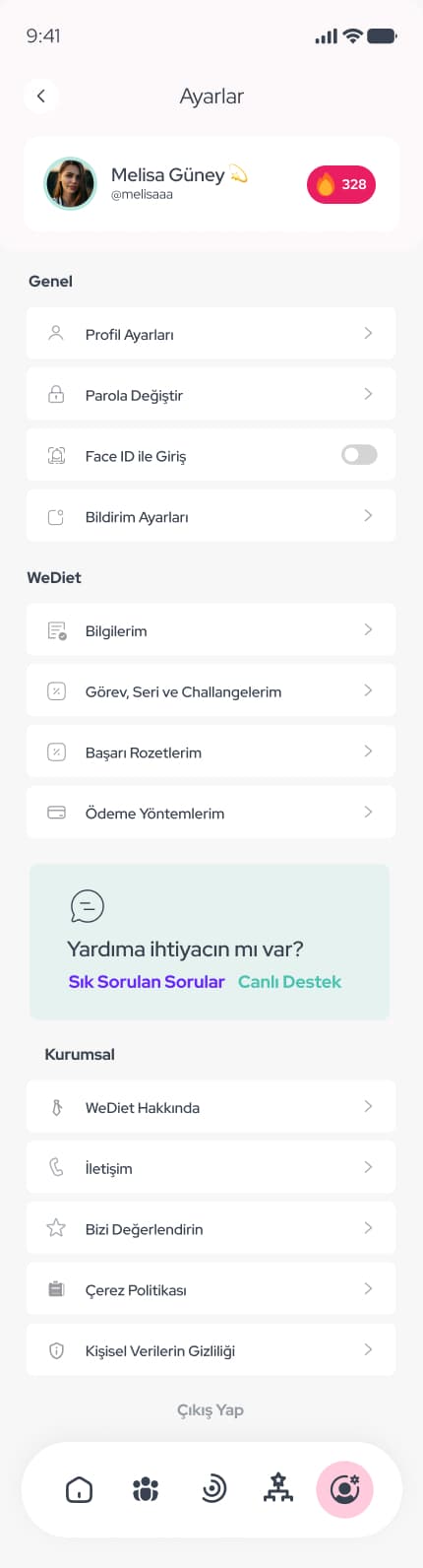 WeDiet — Mobil Uygulama tasarımı, detay 58, Selçuk Aker