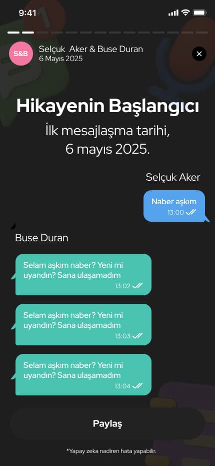 WhatsWrapped App — Mobil Uygulama tasarımı, detay 8, Selçuk Aker