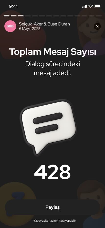 WhatsWrapped App — Mobil Uygulama tasarımı, detay 9, Selçuk Aker