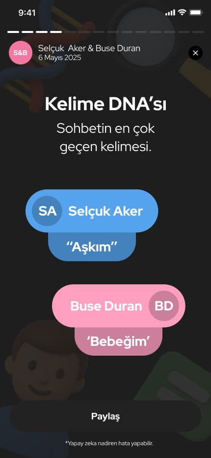 WhatsWrapped App — Mobil Uygulama tasarımı, detay 10, Selçuk Aker
