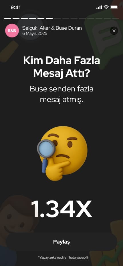 WhatsWrapped App — Mobil Uygulama tasarımı, detay 12, Selçuk Aker