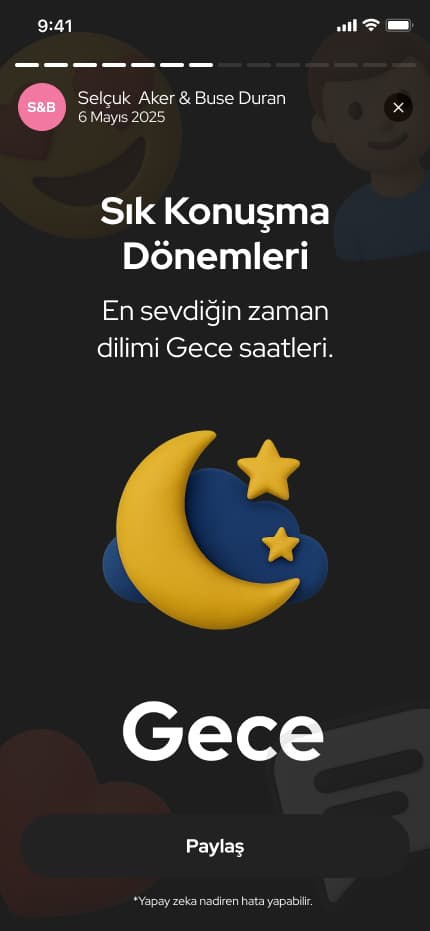 WhatsWrapped App — Mobil Uygulama tasarımı, detay 13, Selçuk Aker