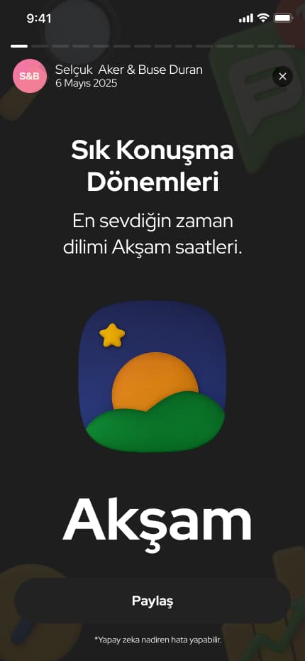 WhatsWrapped App — Mobil Uygulama tasarımı, detay 14, Selçuk Aker