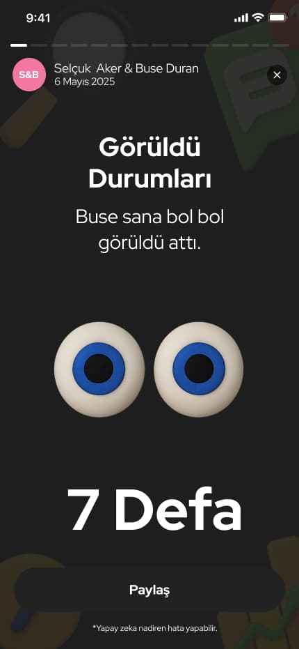 WhatsWrapped App — Mobil Uygulama tasarımı, detay 15, Selçuk Aker
