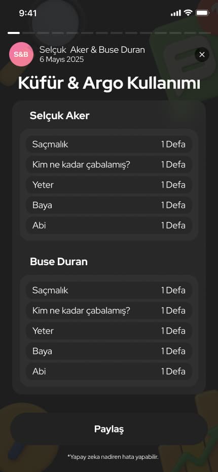 WhatsWrapped App — Mobil Uygulama tasarımı, detay 16, Selçuk Aker