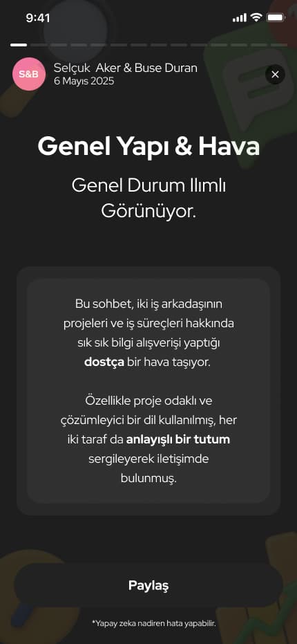 WhatsWrapped App — Mobil Uygulama tasarımı, detay 17, Selçuk Aker