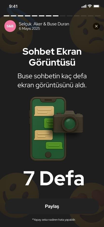 WhatsWrapped App — Mobil Uygulama tasarımı, detay 22, Selçuk Aker