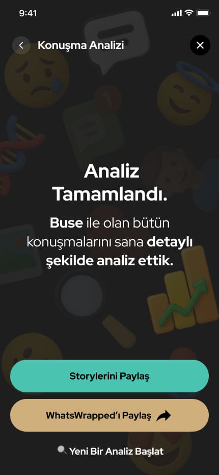 WhatsWrapped App — Mobil Uygulama tasarımı, detay 37, Selçuk Aker