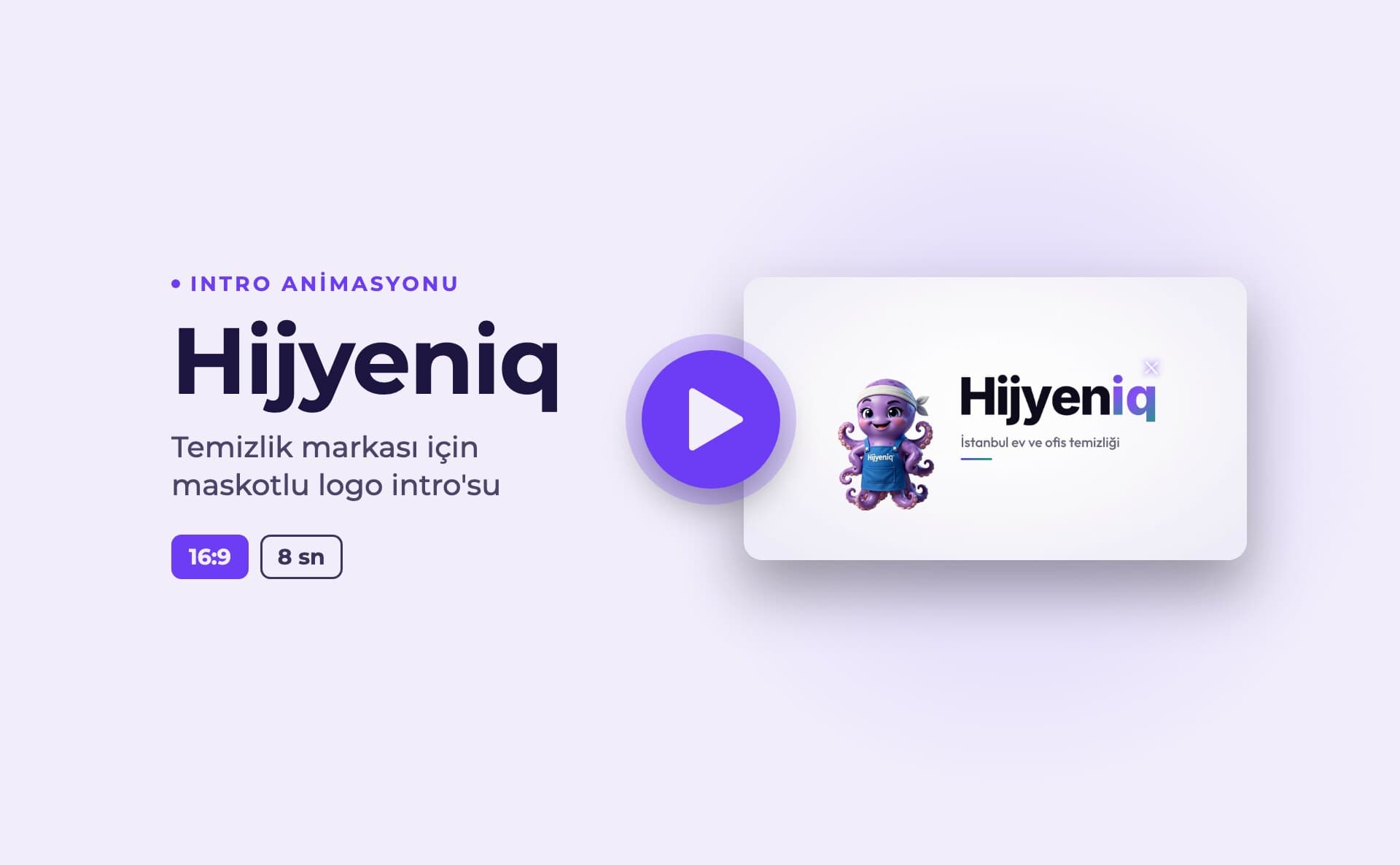 Hijyeniq · Intro Animasyonu — Video ve Hareketli Grafik