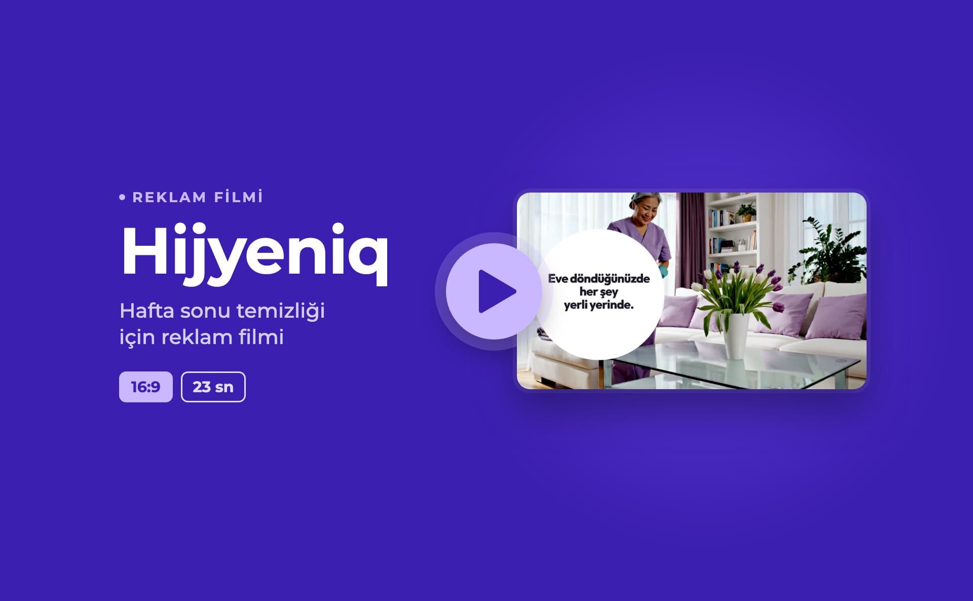 Hijyeniq · Reklam Filmi — Video ve Hareketli Grafik