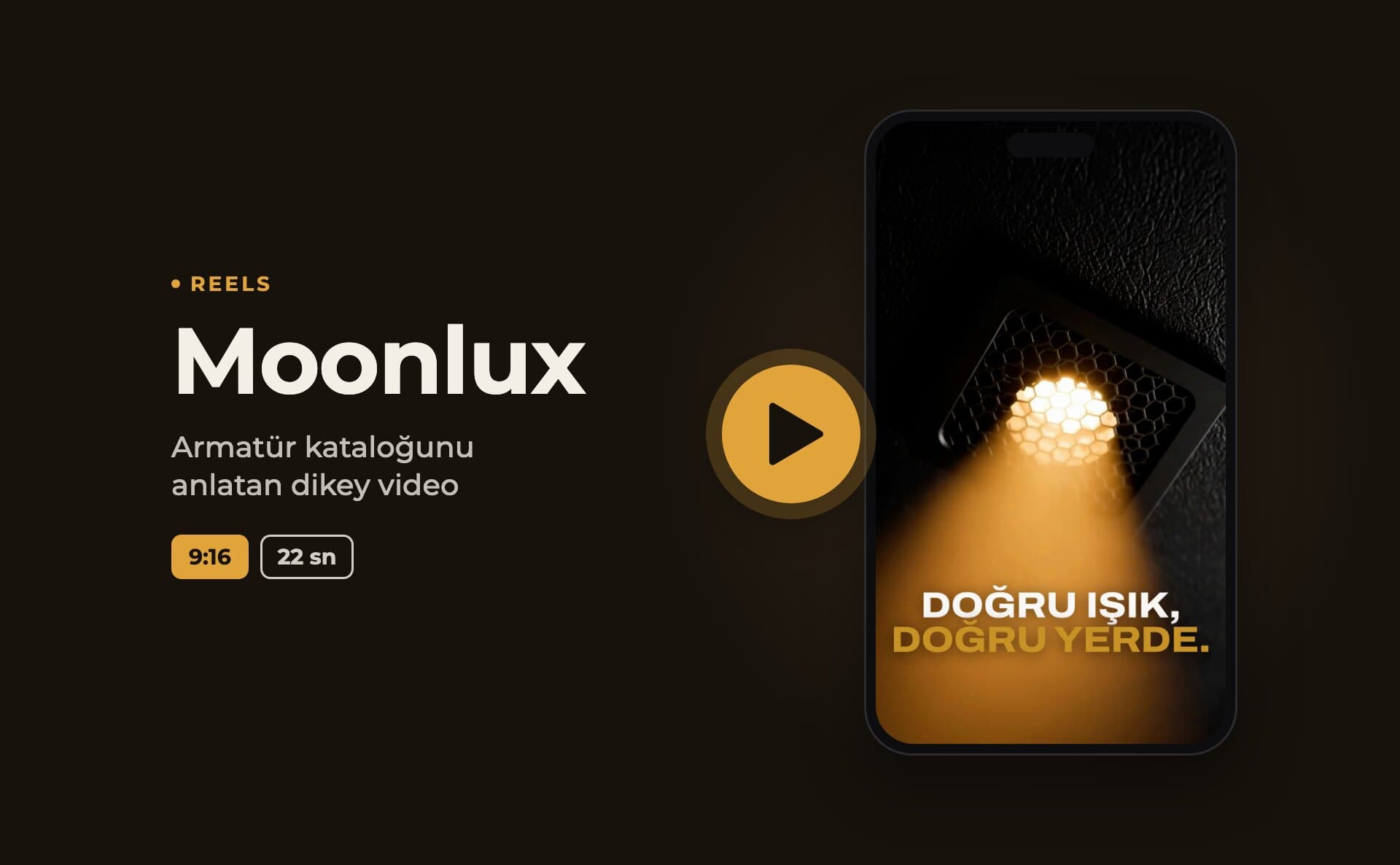 Moonlux · Reels Videosu — Video ve Hareketli Grafik
