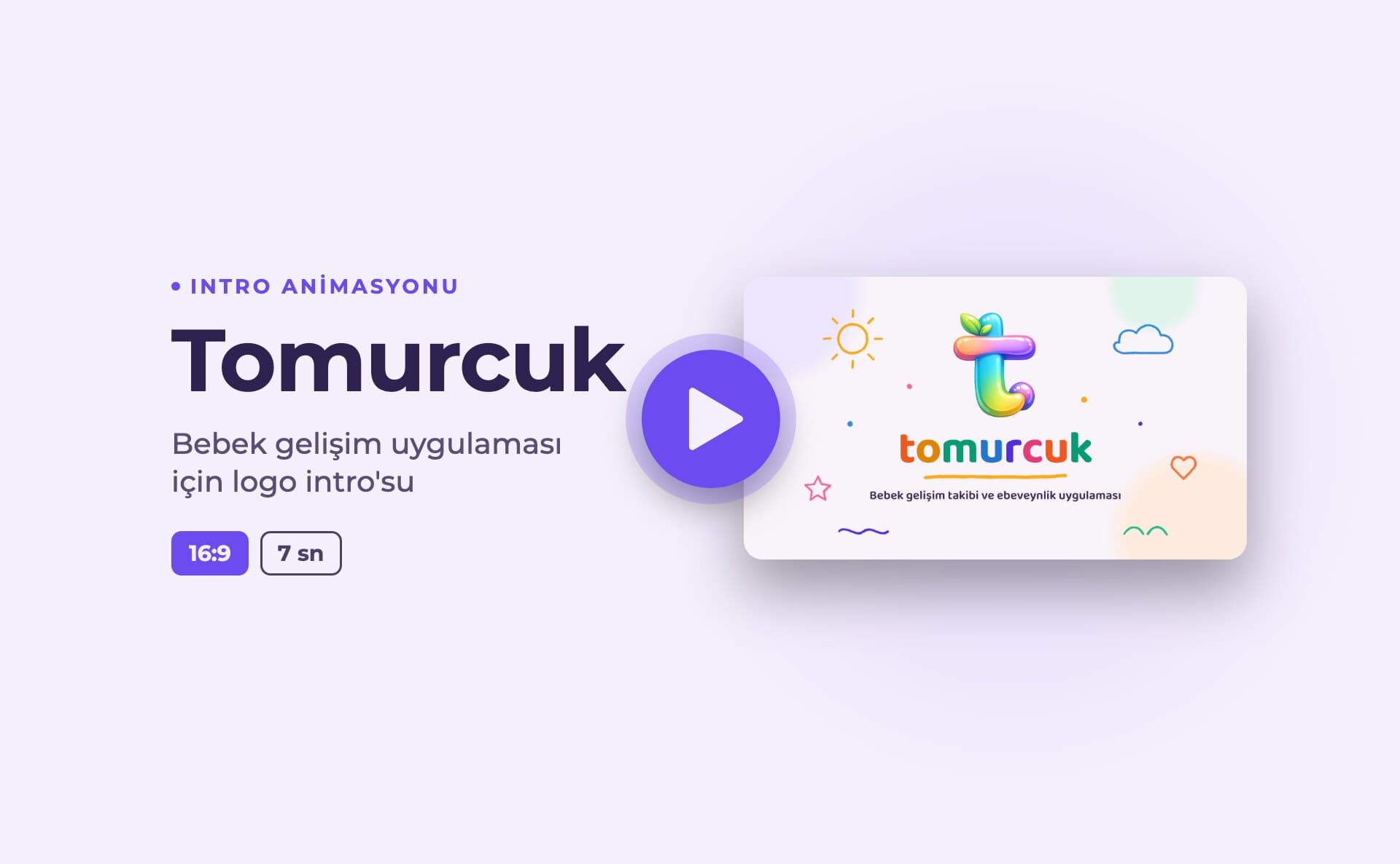 Tomurcuk · Intro Animasyonu — Video ve Hareketli Grafik