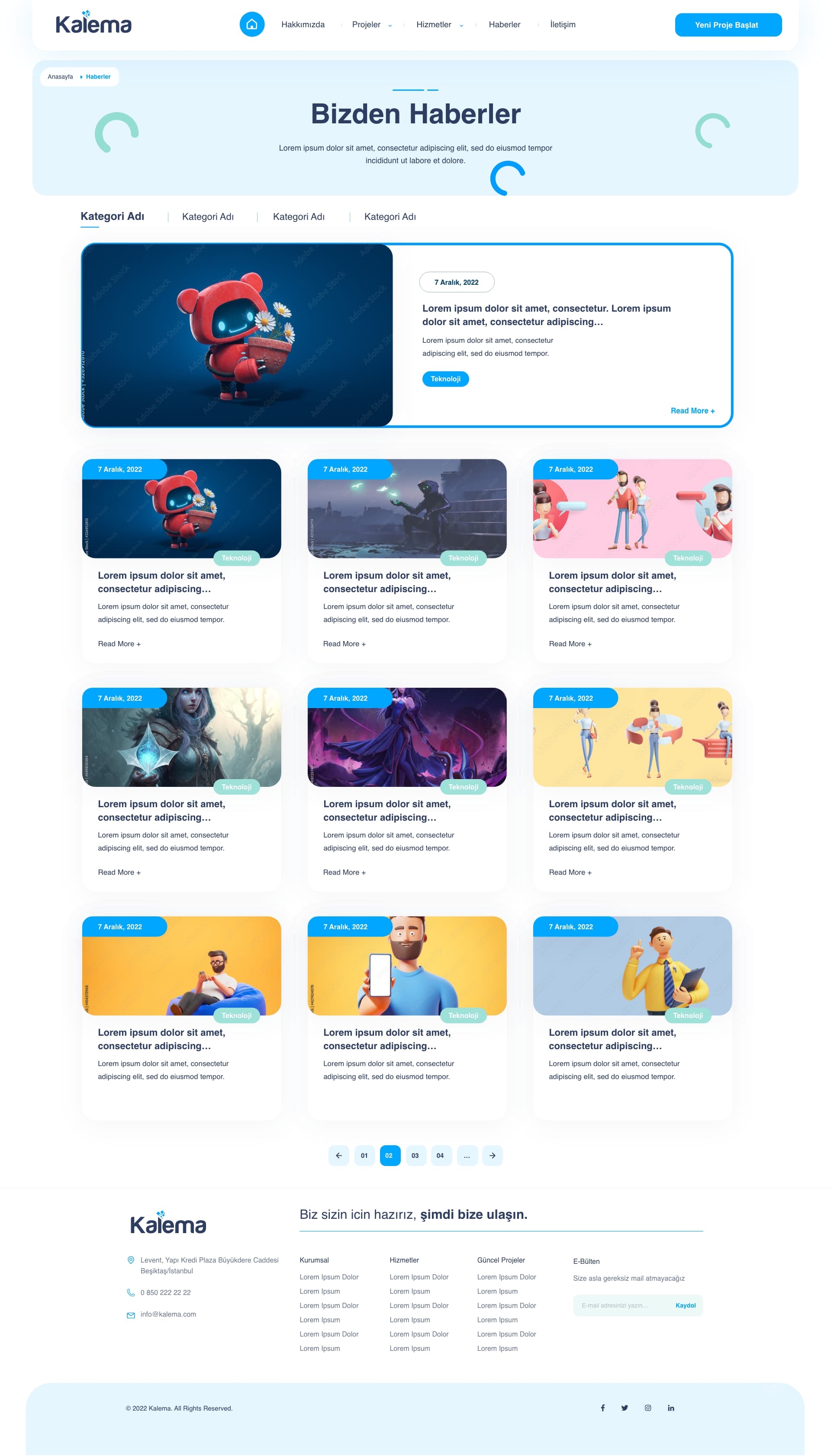 Agency Website — project detail 2, Selçuk Aker