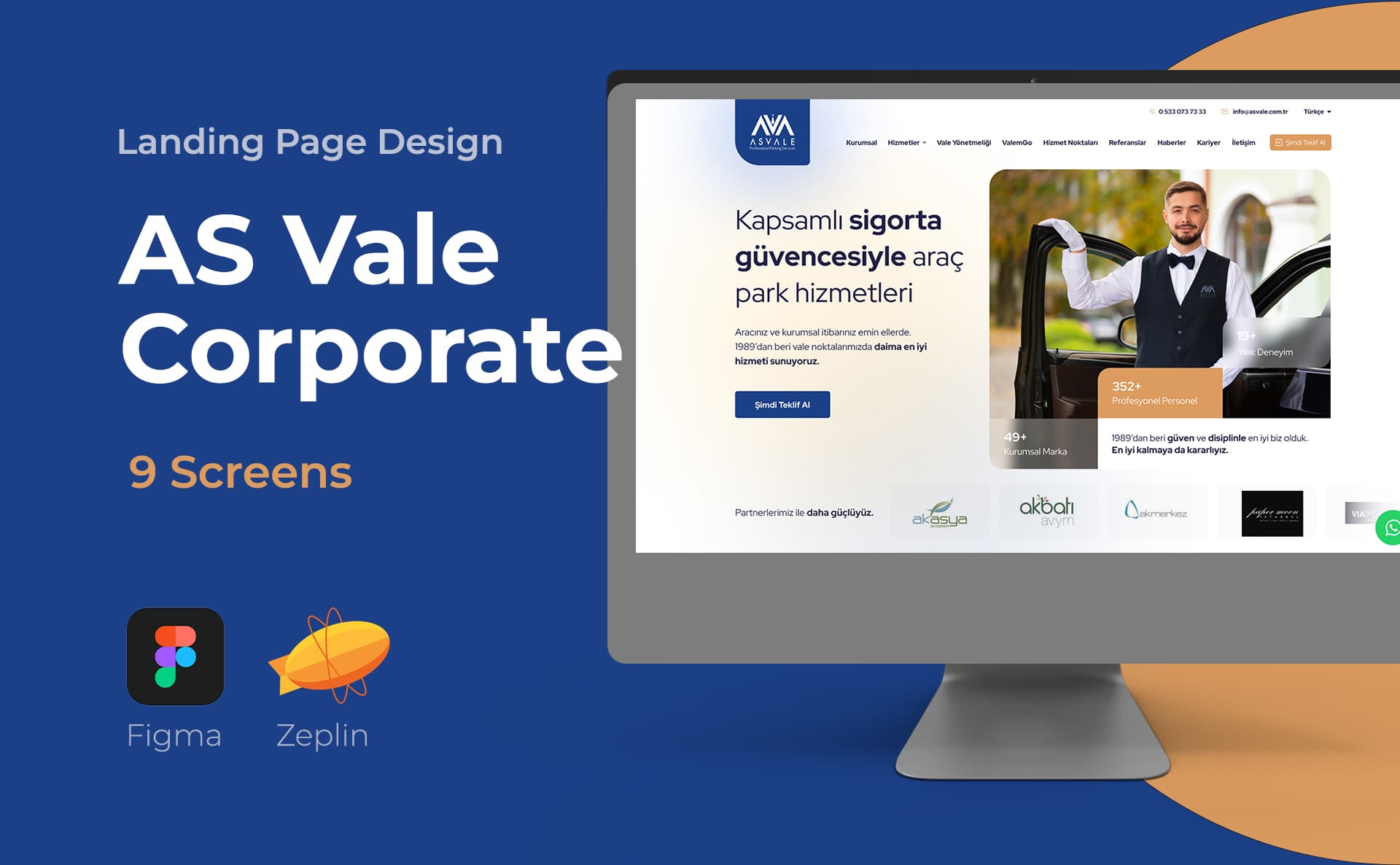 AS Vale Corporate Website — Website, Selçuk Aker