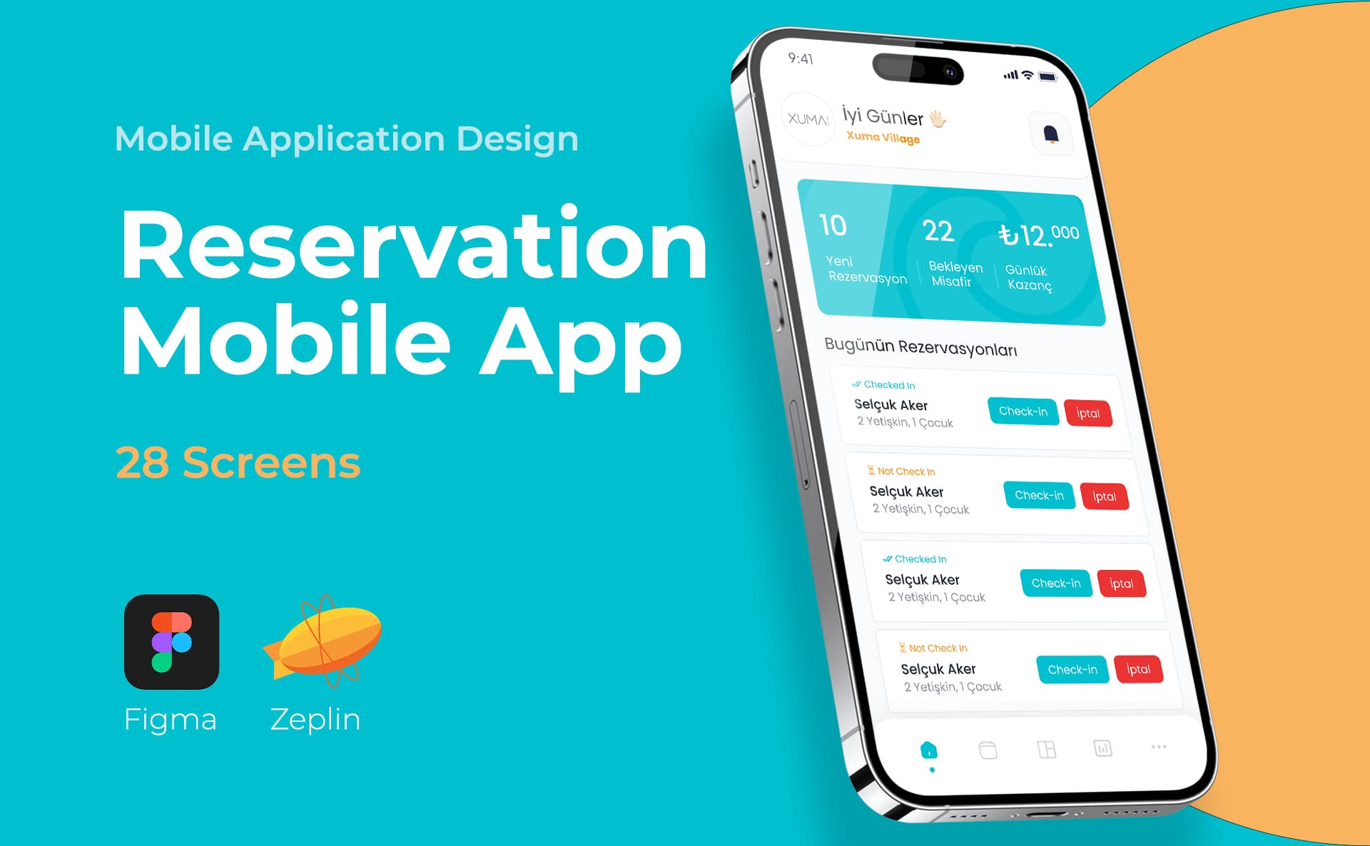 Beach Reservation Mobile App — Mobile App, Selçuk Aker