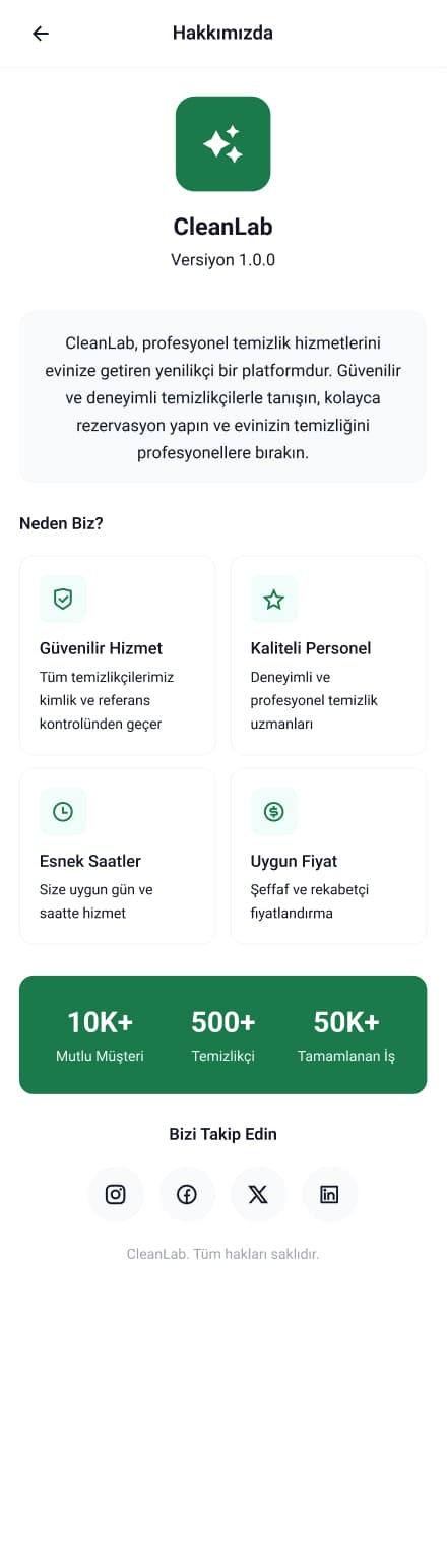 Clean Lab App — project detail 40, Selçuk Aker