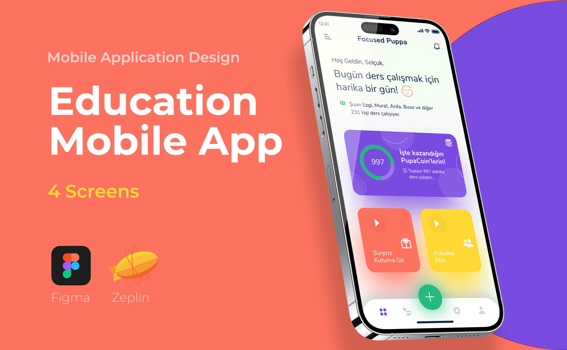Education App — Mobile App, Selçuk Aker