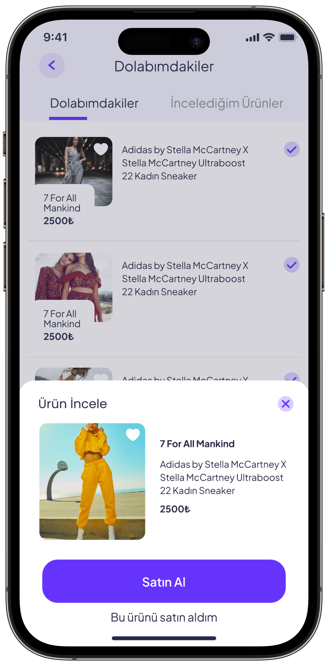Fashion App — project detail 20, Selçuk Aker