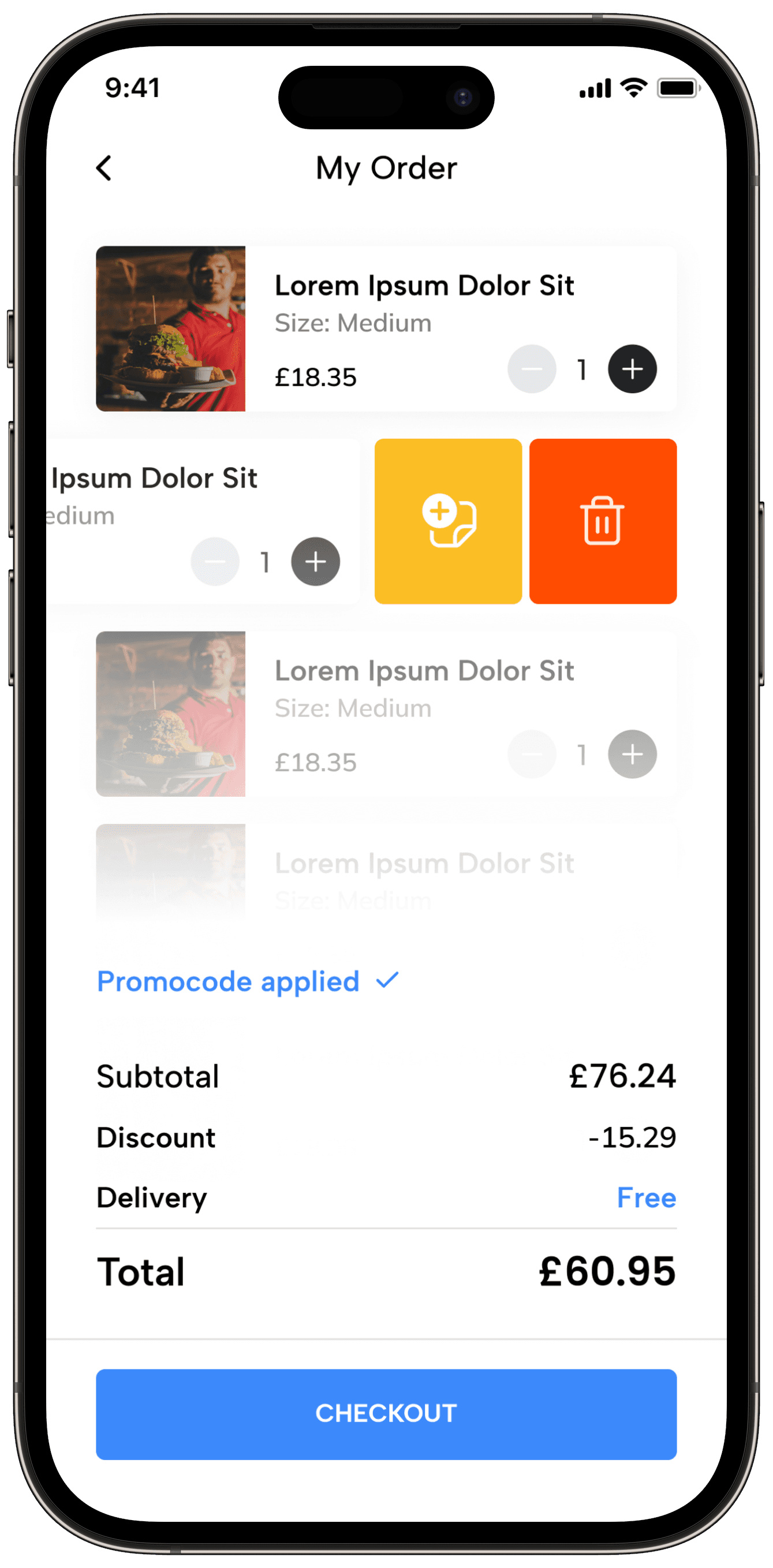 Food Delivery — project detail 30, Selçuk Aker