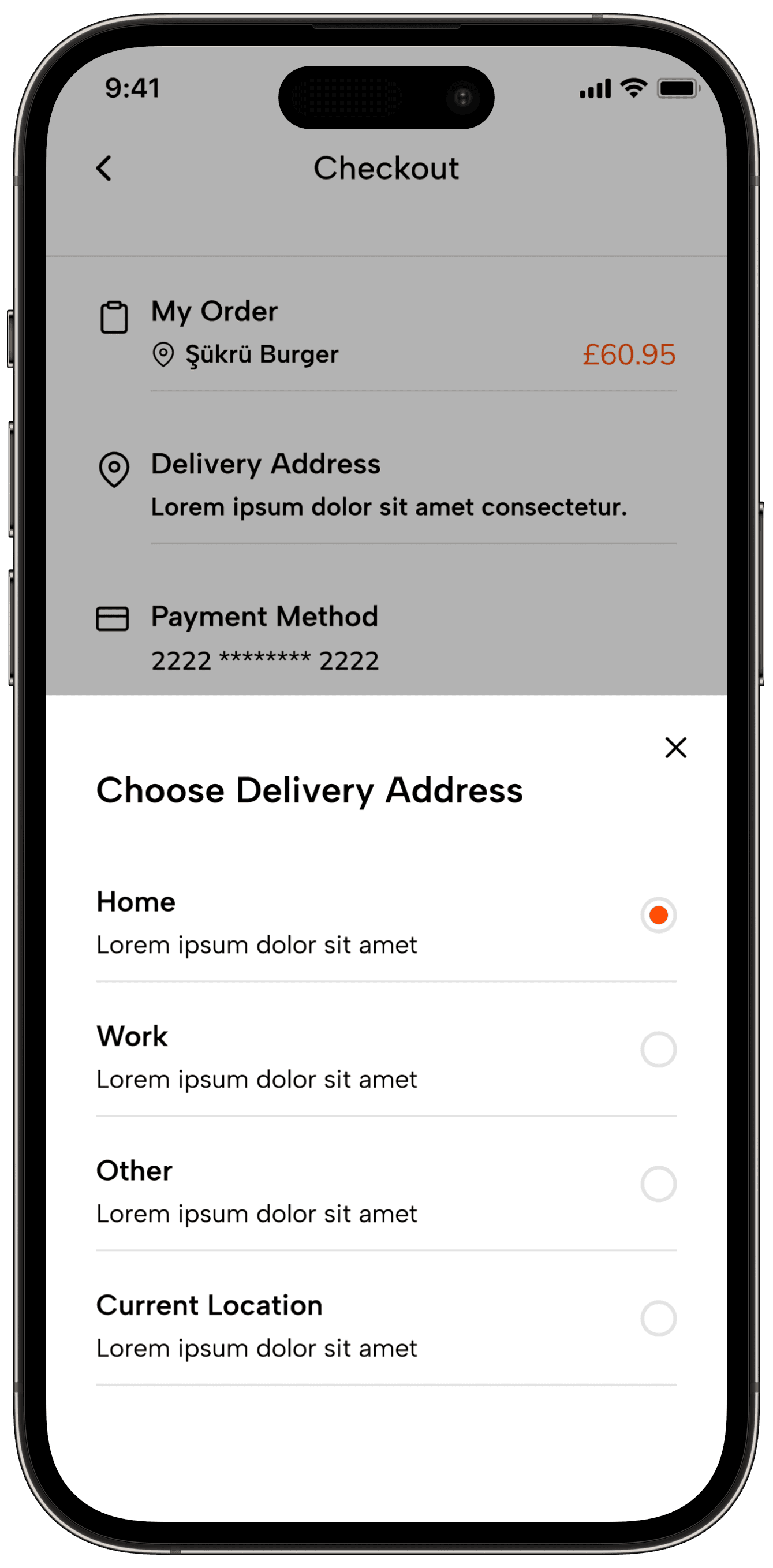 Food Delivery — project detail 34, Selçuk Aker