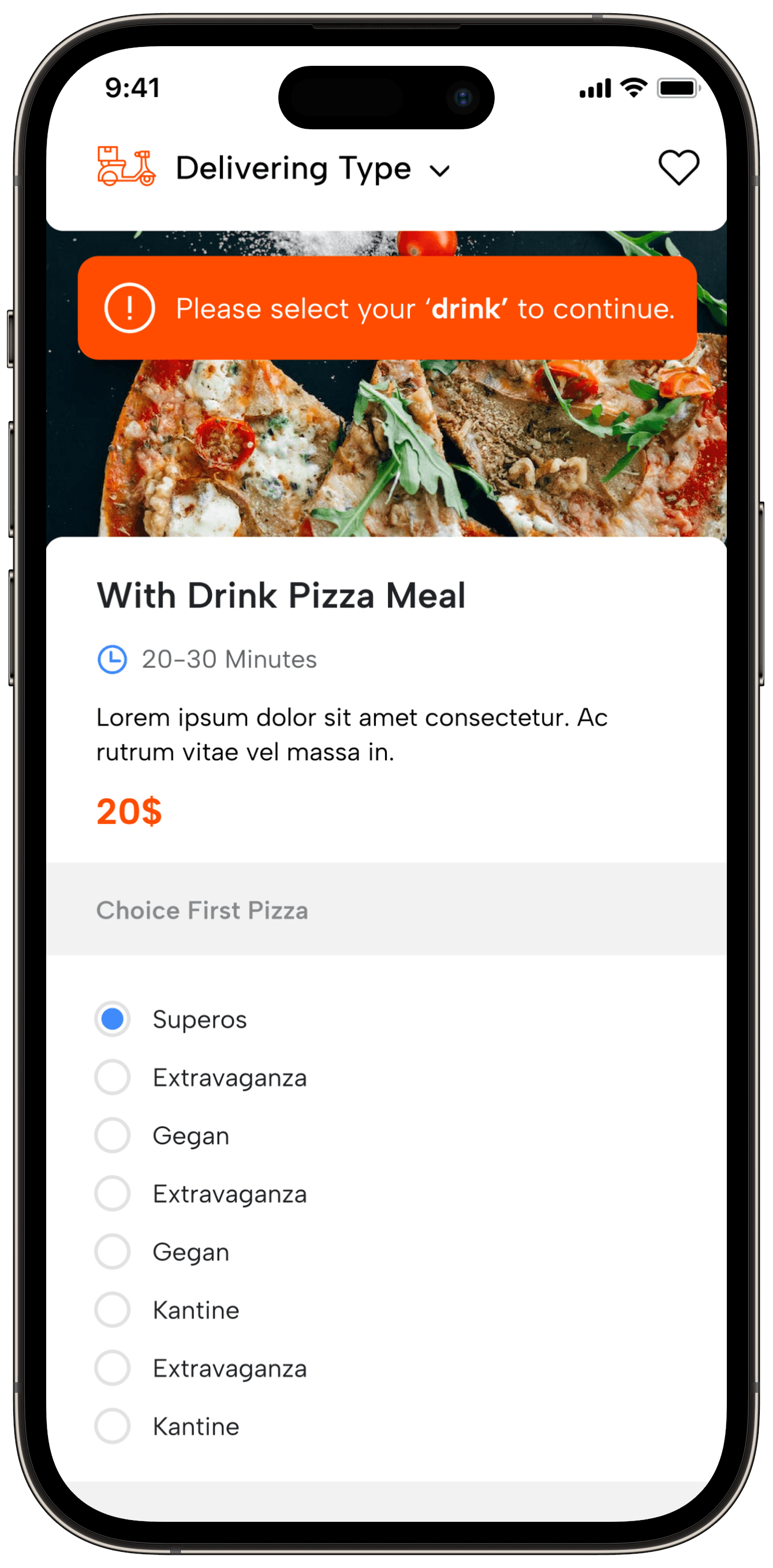 Food Delivery — project detail 48, Selçuk Aker
