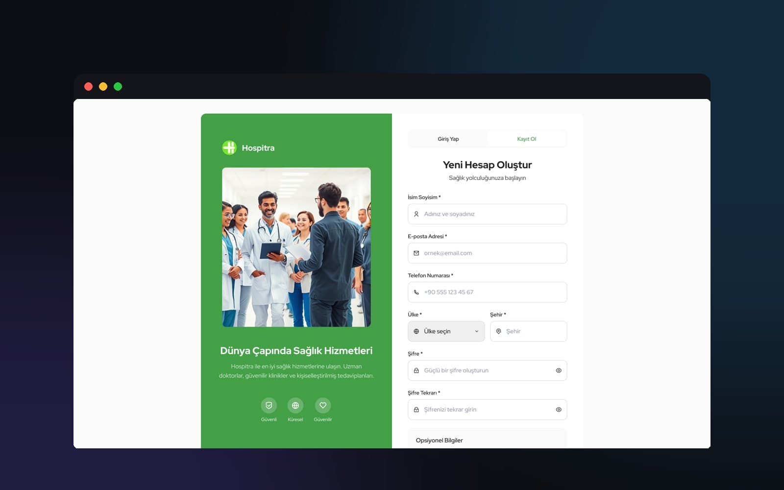 Hospitra — Website, Selçuk Aker
