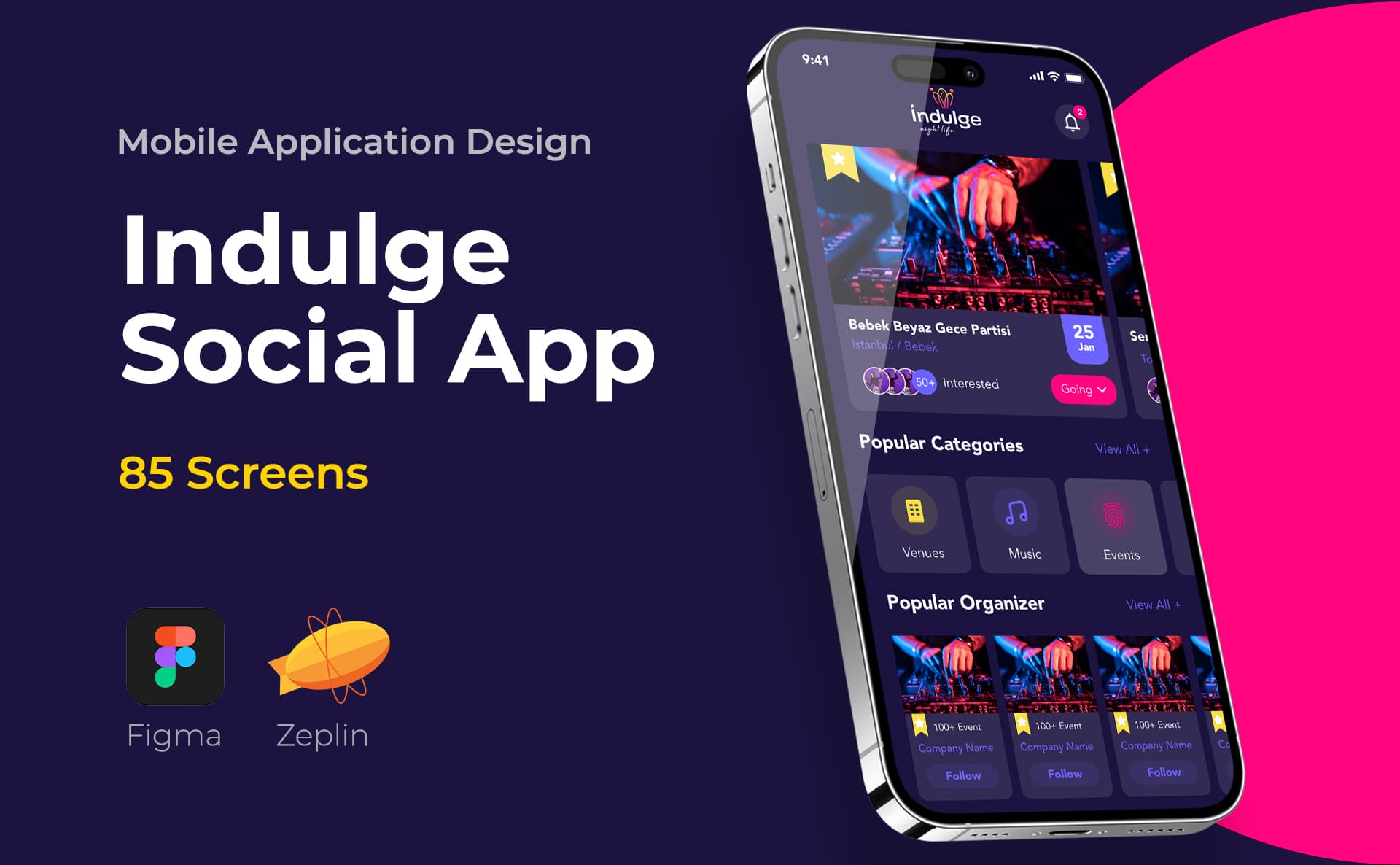 Indulge Social — Mobile App, Selçuk Aker