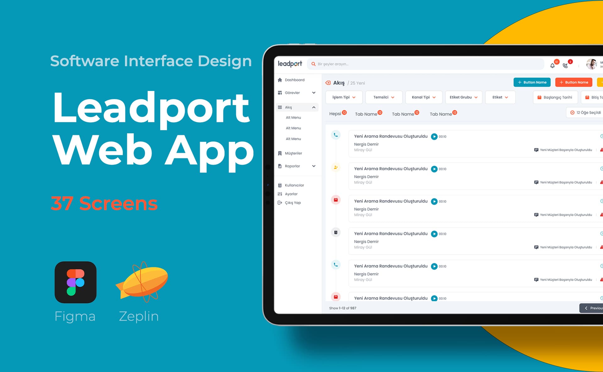 Leadport Customer App — SaaS & Dashboard, Selçuk Aker