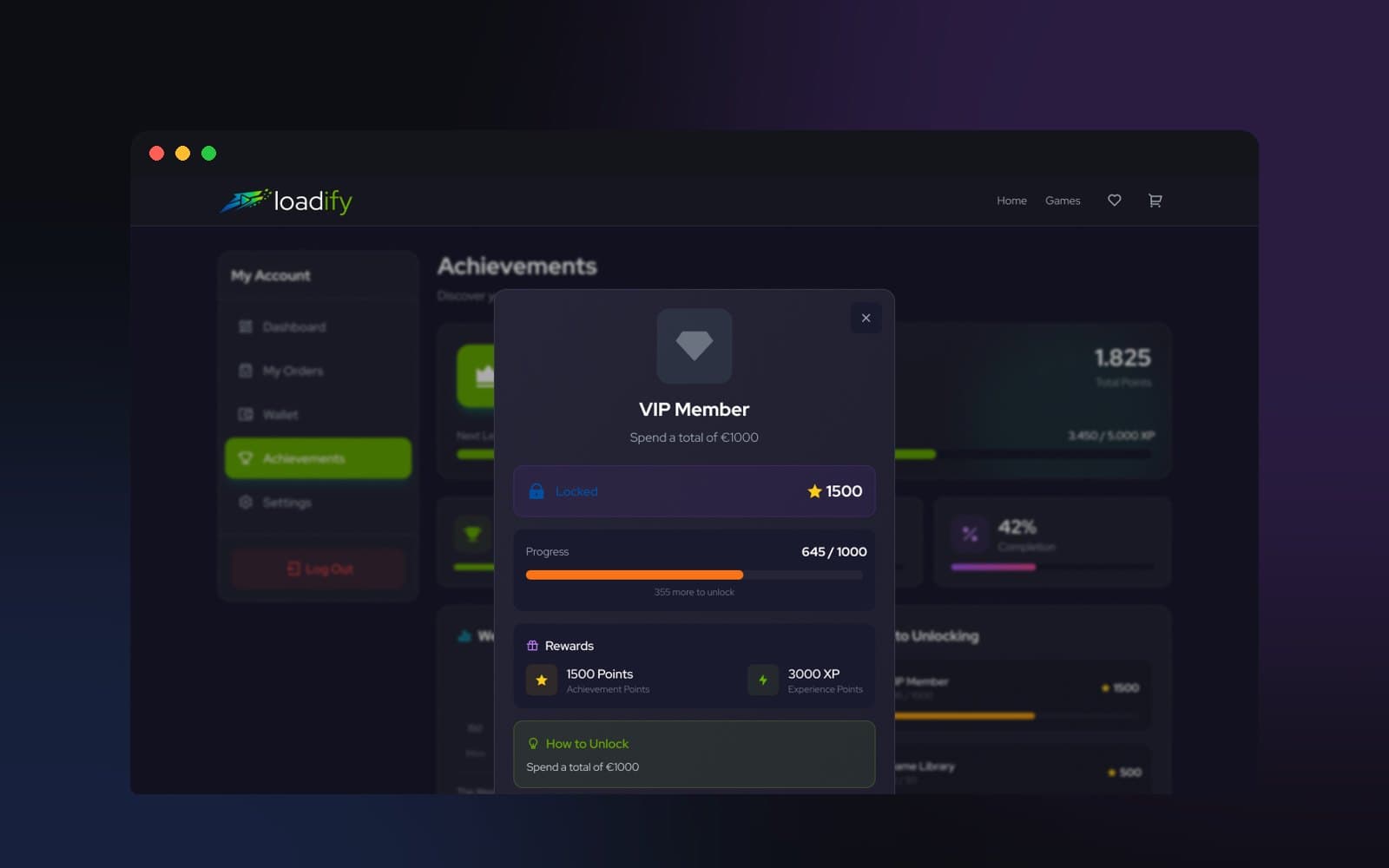 Loadify Game Portal — SaaS & Dashboard, Selçuk Aker