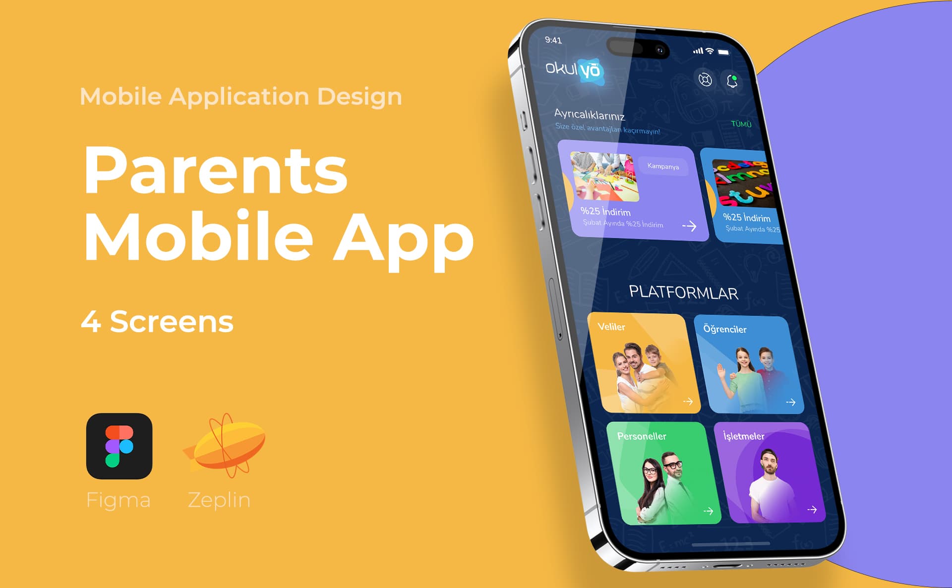 Parent & Student Mobile App — Mobile App, Selçuk Aker