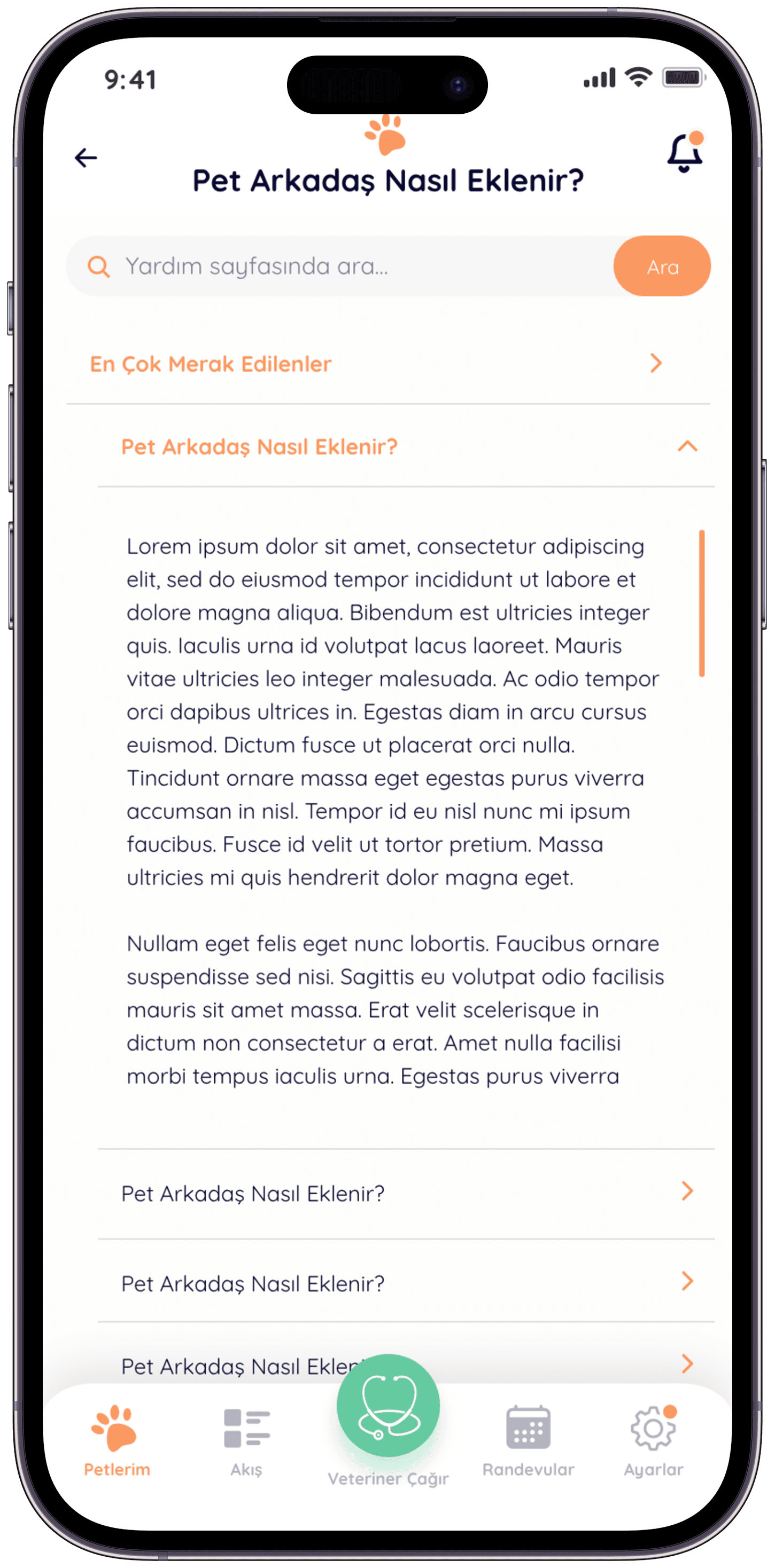 Pawla Pet App — project detail 56, Selçuk Aker