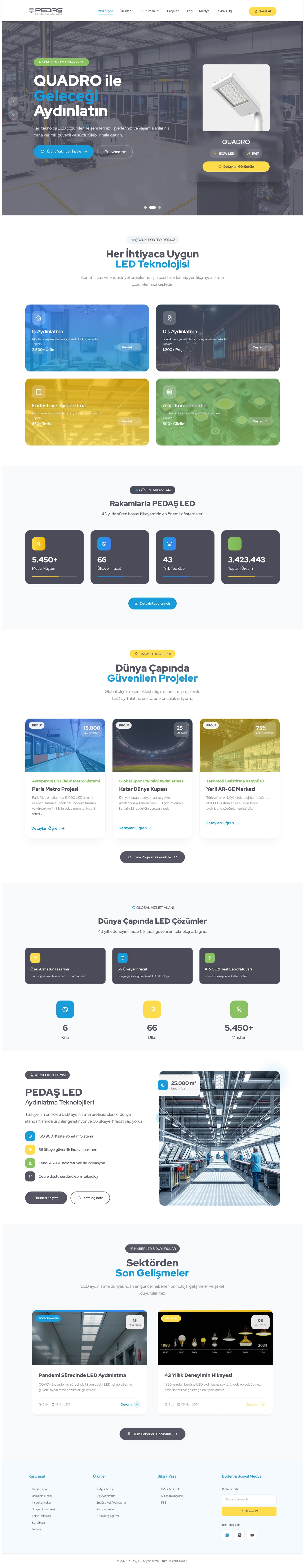 Pedaş LED — Website, Selçuk Aker