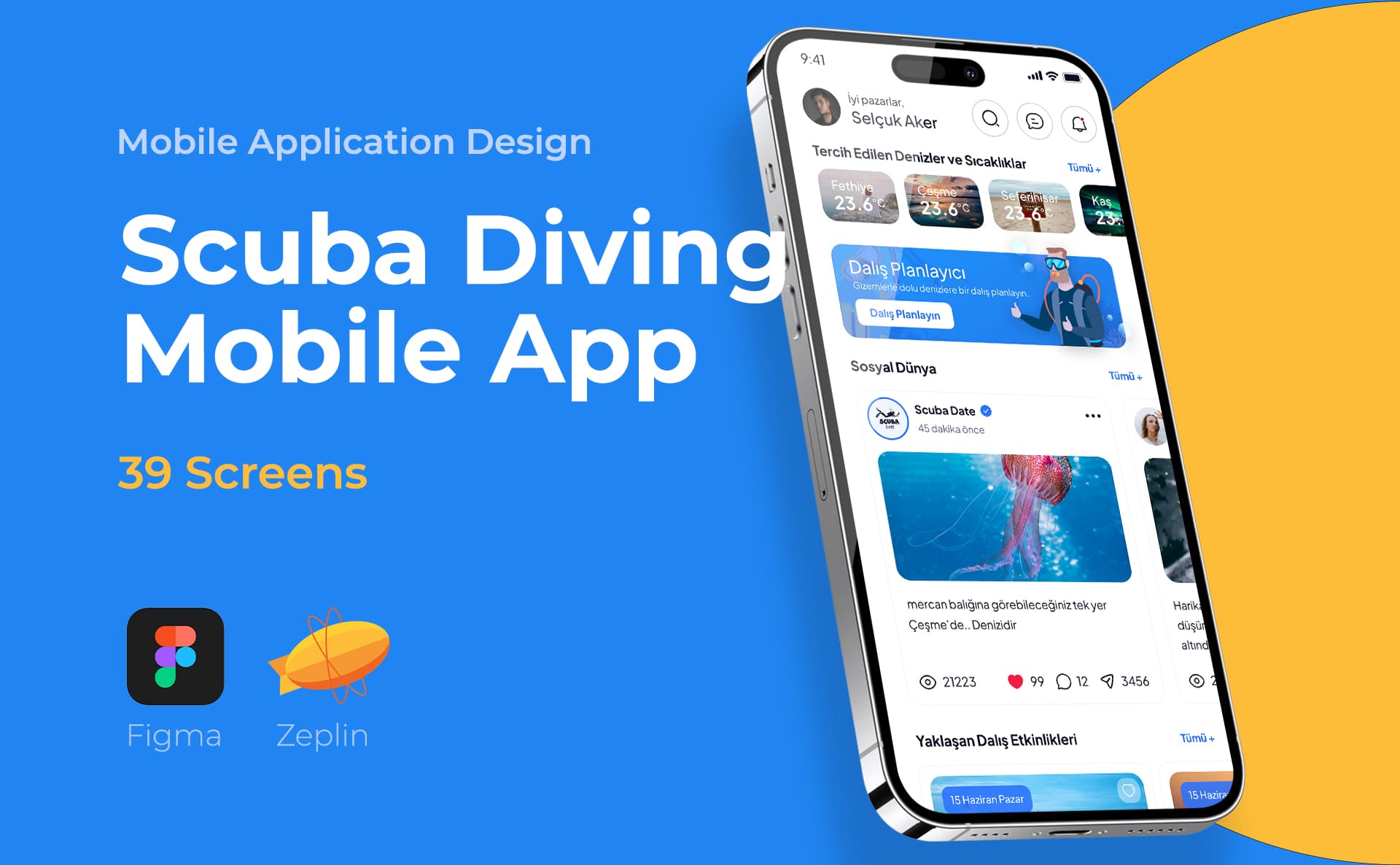 Scuba Diving Mobile App — Mobile App, Selçuk Aker