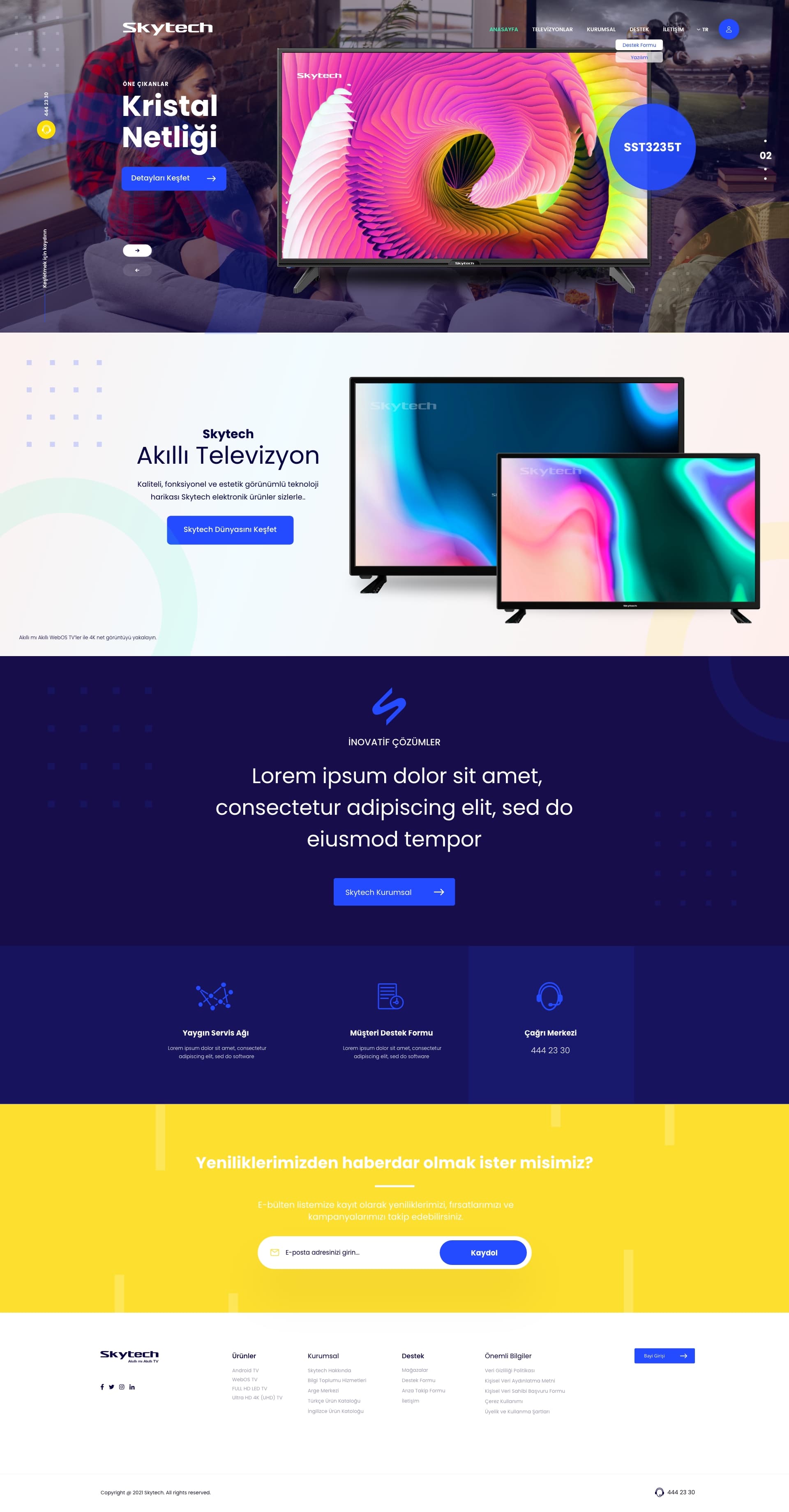 Skytech Website — project detail 1, Selçuk Aker