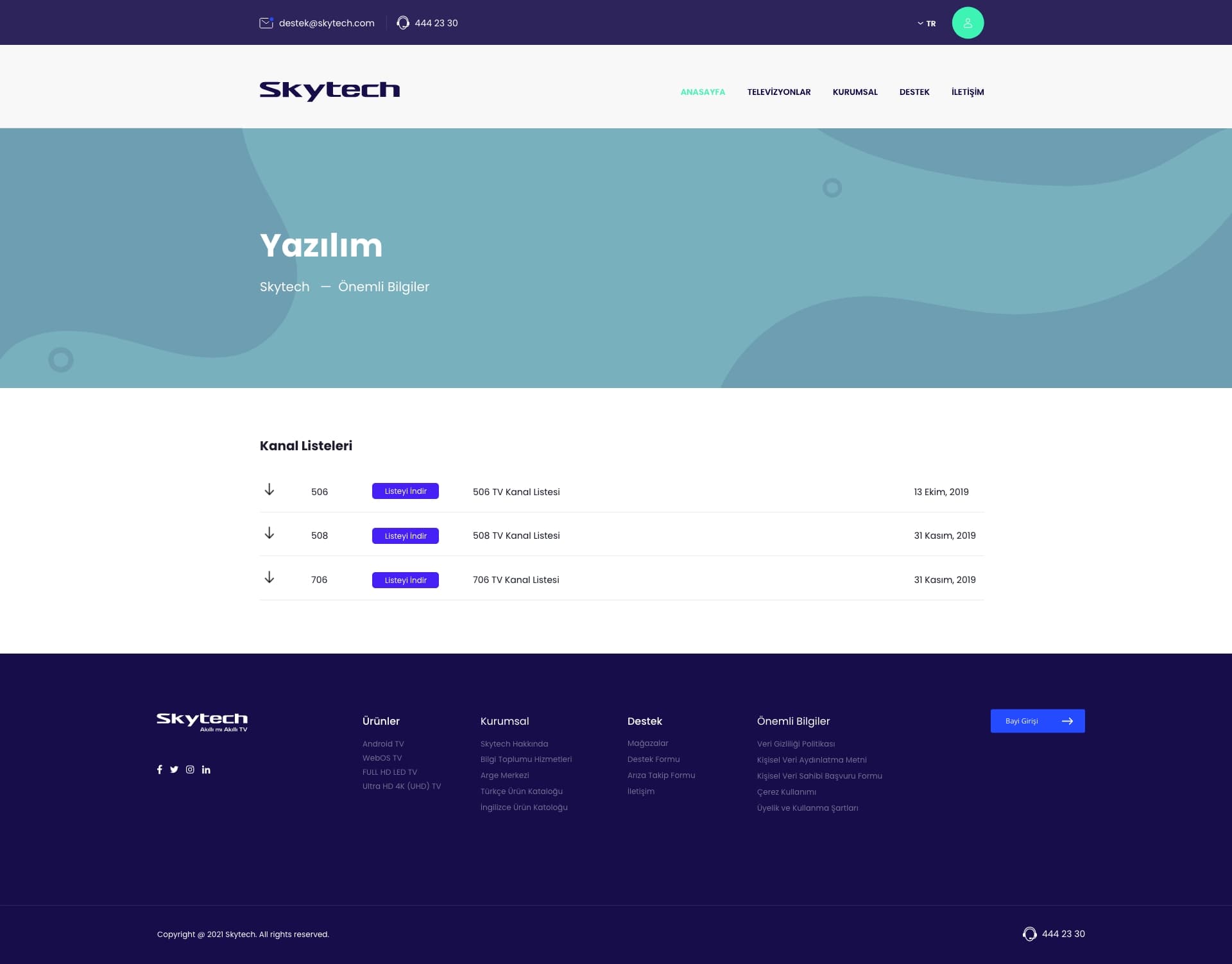 Skytech Website — project detail 6, Selçuk Aker